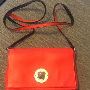 Orange and gold Kate spade shoulder bag